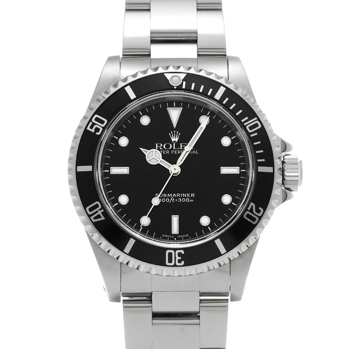 Submariner 14060 A (manufactured circa 1999) Black ROLEX Men's [Pre-Owned].