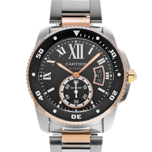 Calibre de Cartier Diver W7100054 Black CARTIER Men's [Pre-Owned].