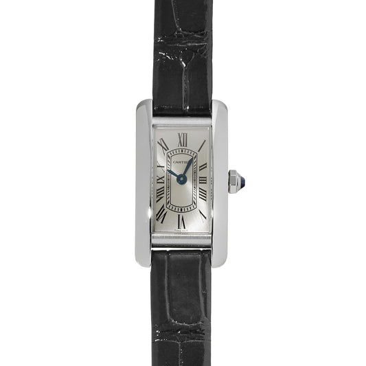 Tank American watch mini WSTA0081 Silver CARTIER Ladies [Pre-owned]