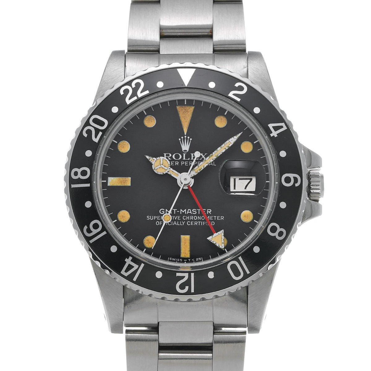 GMT Master 16750 66s (manufactured circa 1981) Black ROLEX Men's [Pre-Owned].