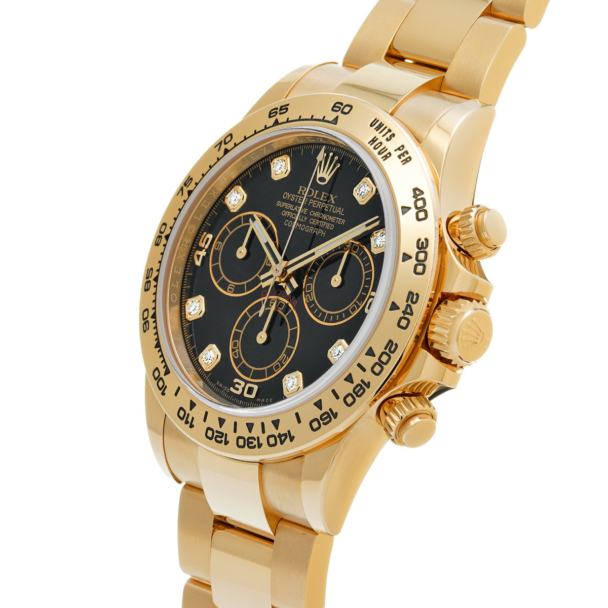 Cosmograph Daytona 116508G Random Serial Black/Diamond ROLEX Men's [Pre-Owned].