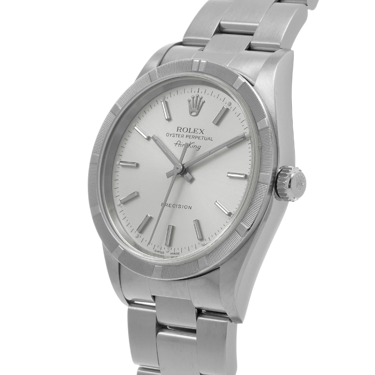 Air-King 14010 A (manufactured circa 1999) Silver ROLEX Men's [Pre-owned].