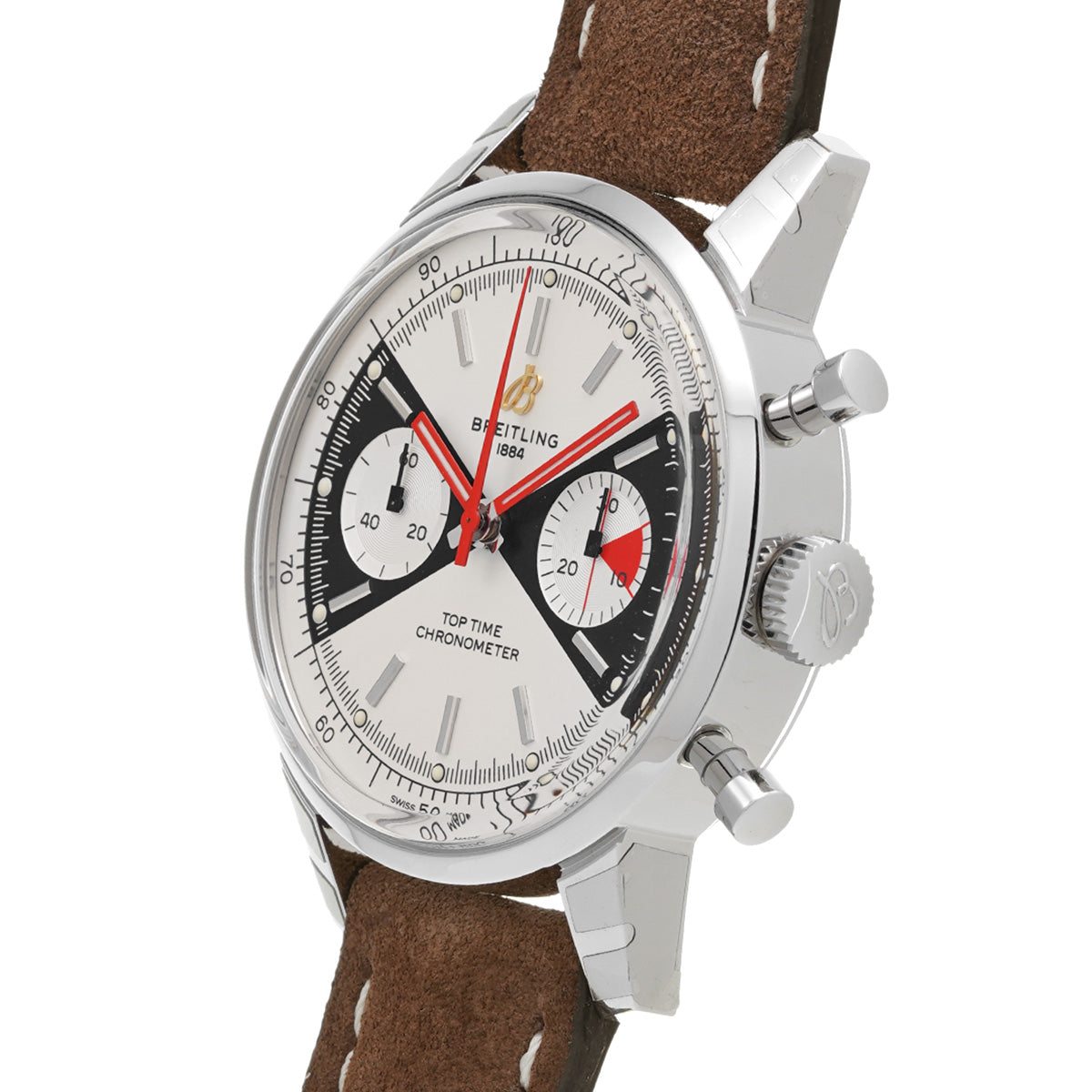 Top Time Limited Edition A23310121G1X1 White/Black BREITLING Men's [Pre-Owned].