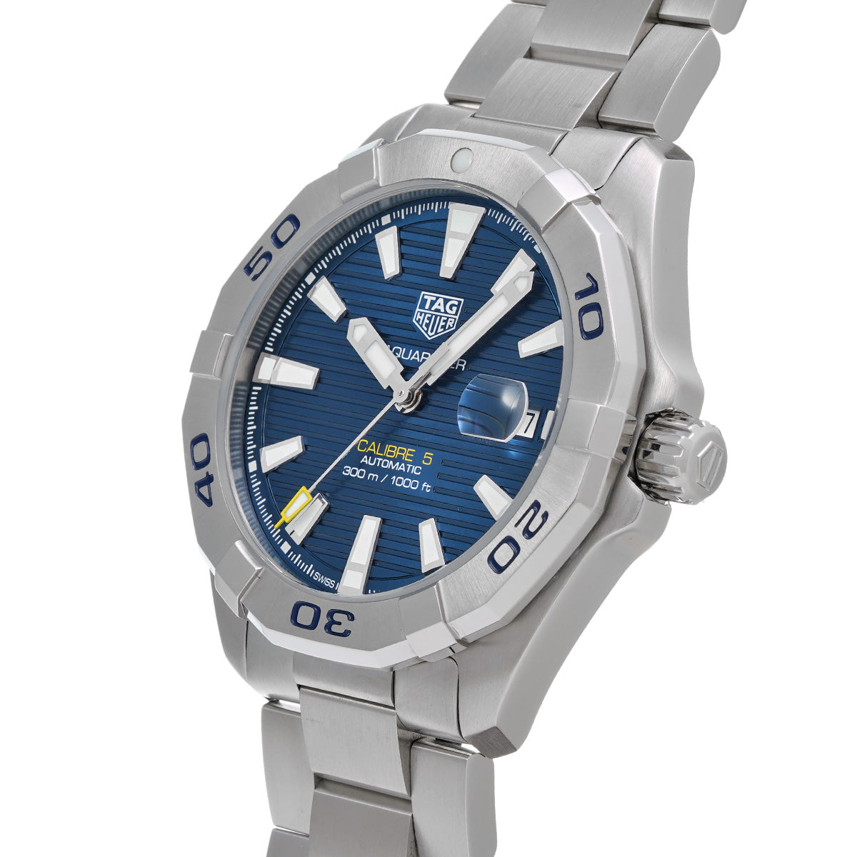 Aquaracer Calibre 5 WBD2112.BA0928 Blue TAG HEUER Men's [Pre-Owned]