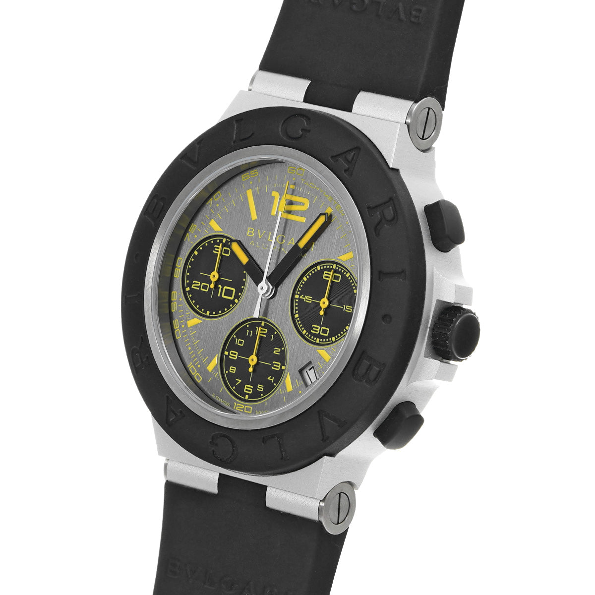 Aluminium Gran Turismo BB41ATCH Gray BVLGARI Men's [Pre-owned]