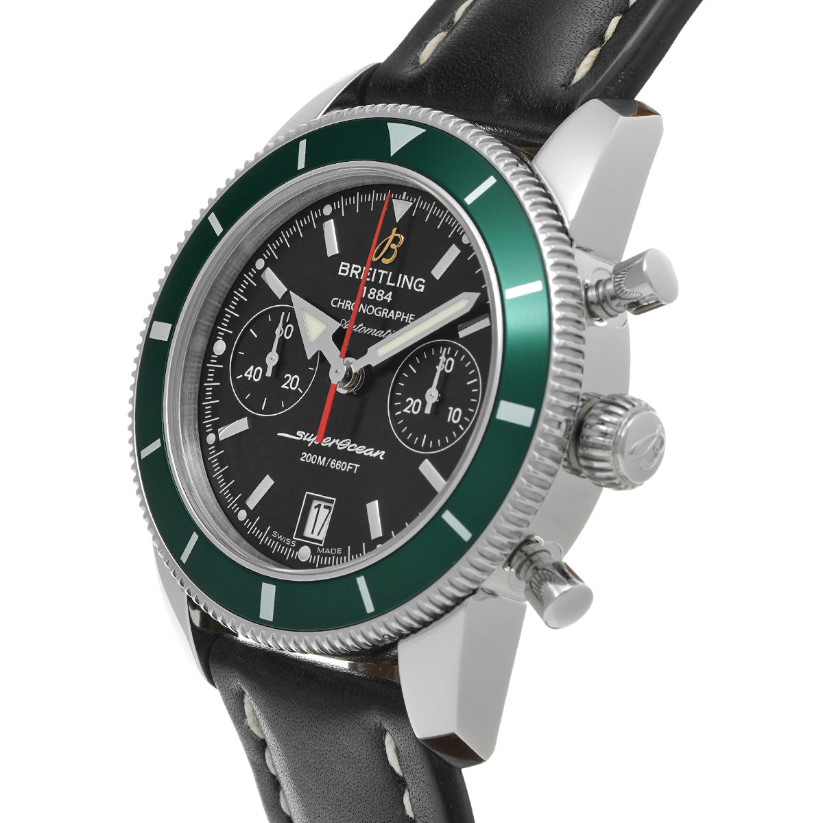Super Ocean Heritage Chronograph 44 A2337036 Black BREITLING Men's [Pre-Owned].