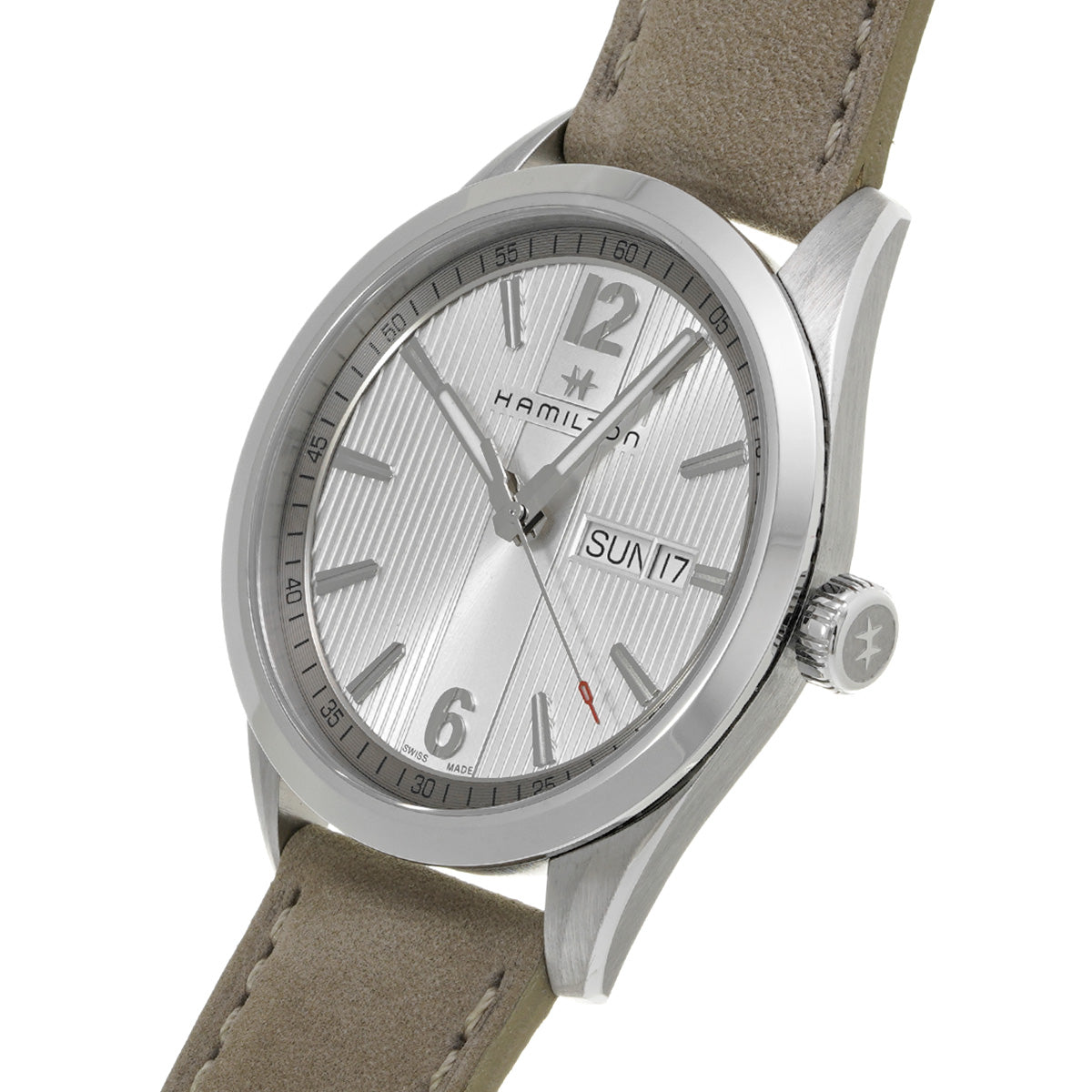 Broadway Day Date Quartz H43311915 Silver HAMILTON Men's [Pre-Owned].