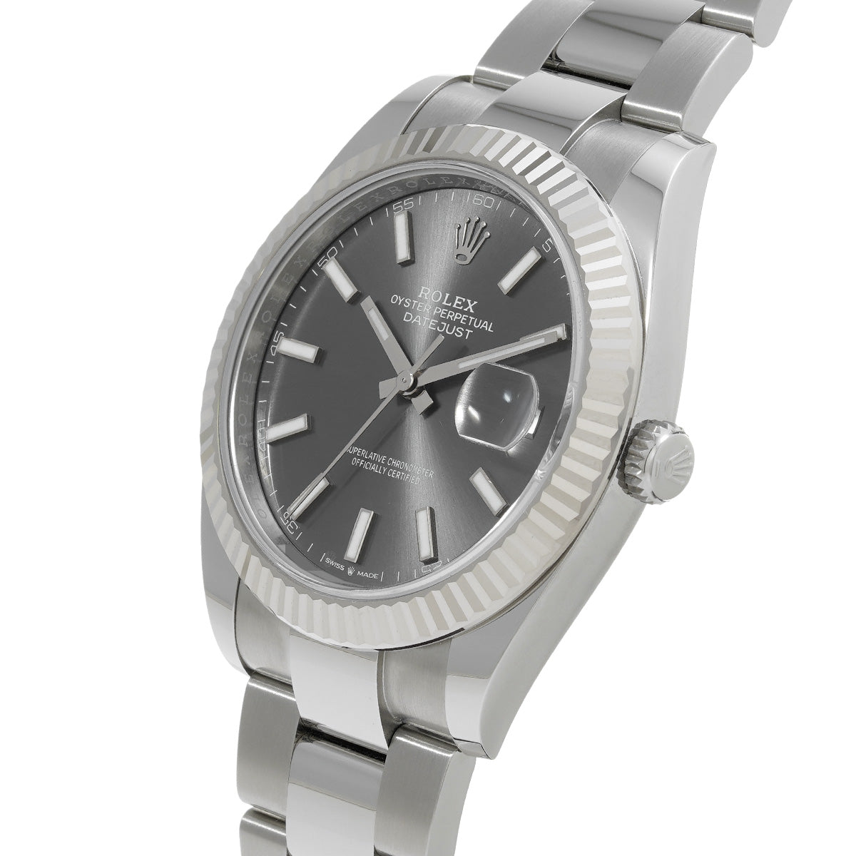 DATE JUST 41 126334 Gray ROLEX Men's [Pre-Owned].