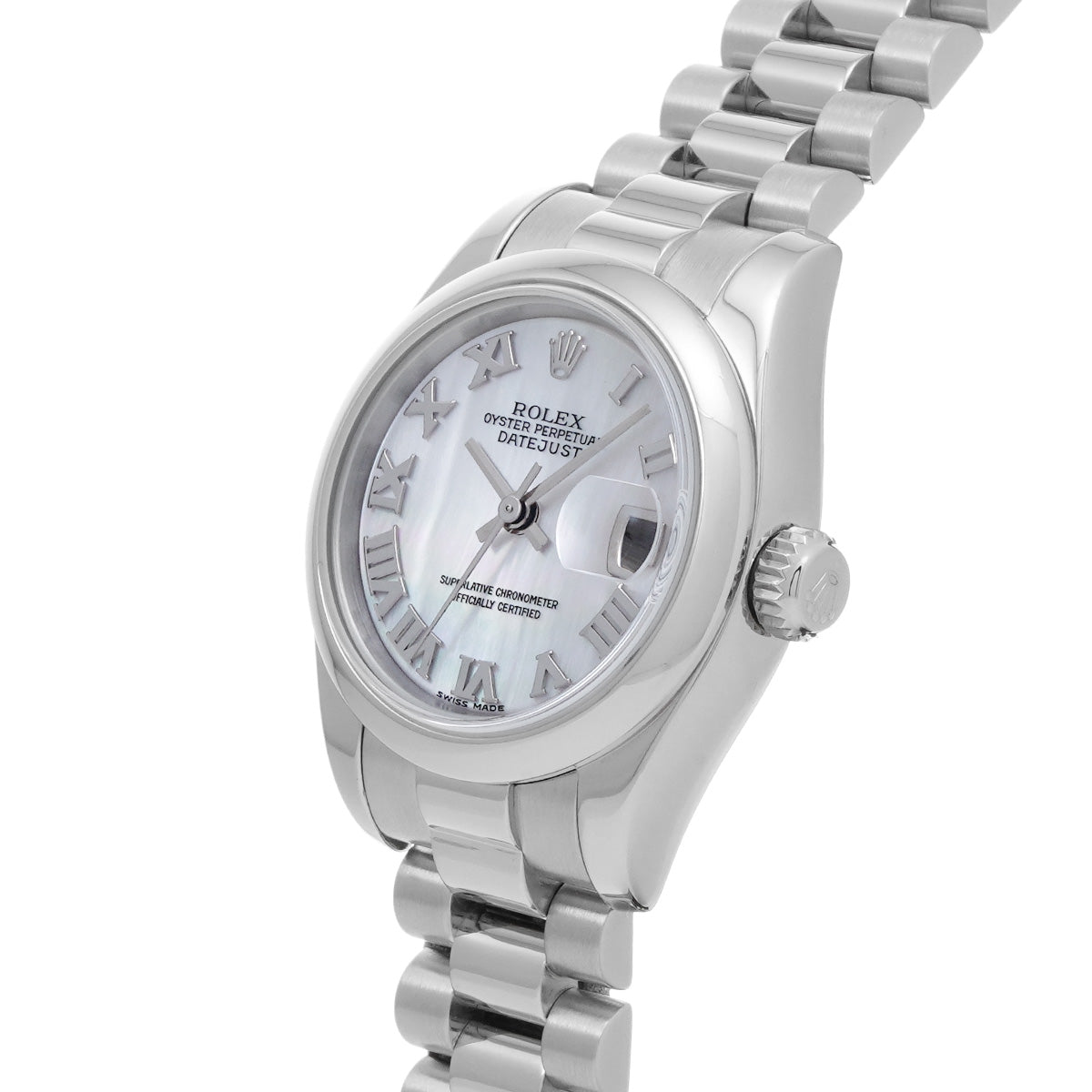 DATE JUST 179166NR White MOP ROLEX Ladies [Pre-Owned].
