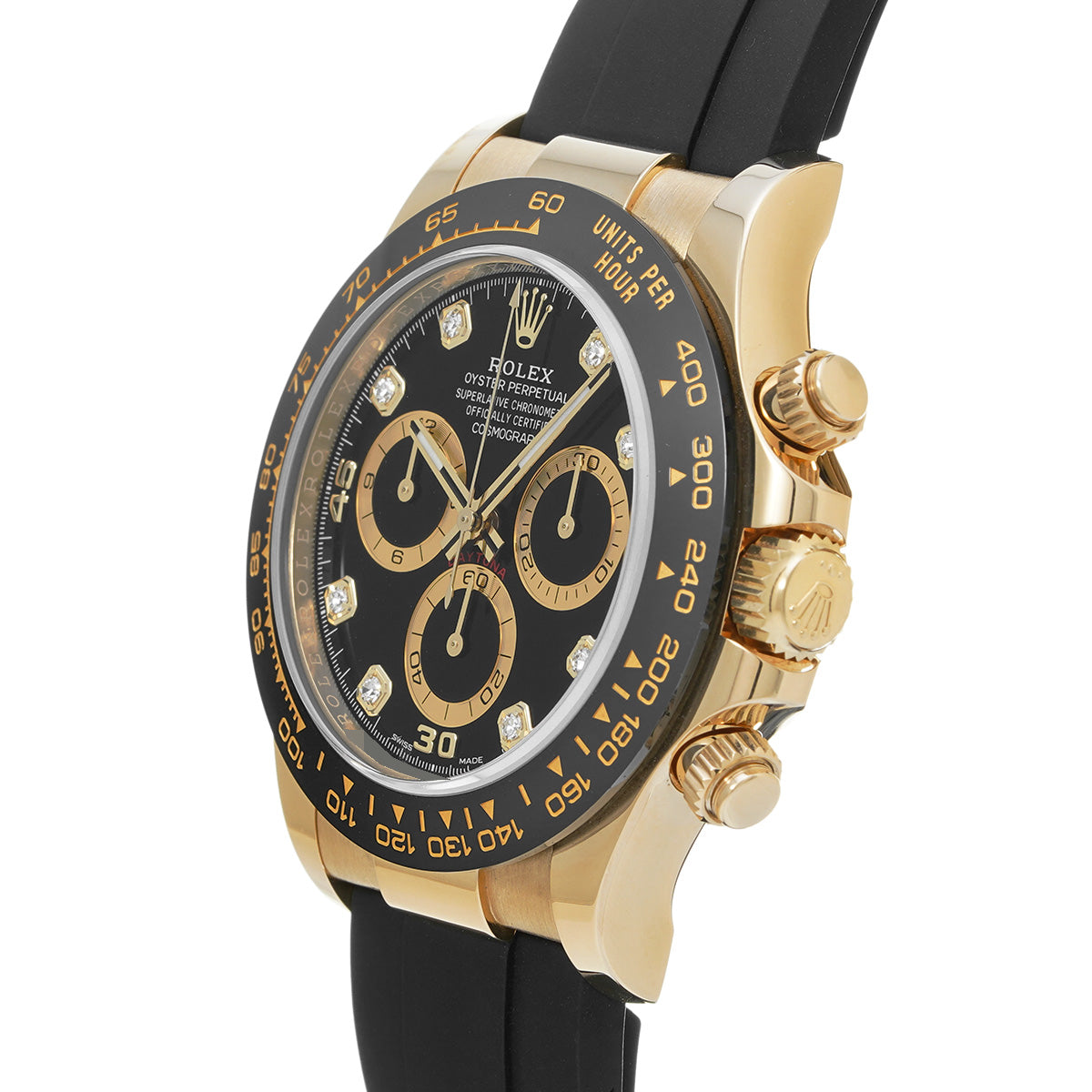 Cosmograph Daytona 116518LNG Black/Diamond ROLEX Men's [Pre-Owned].