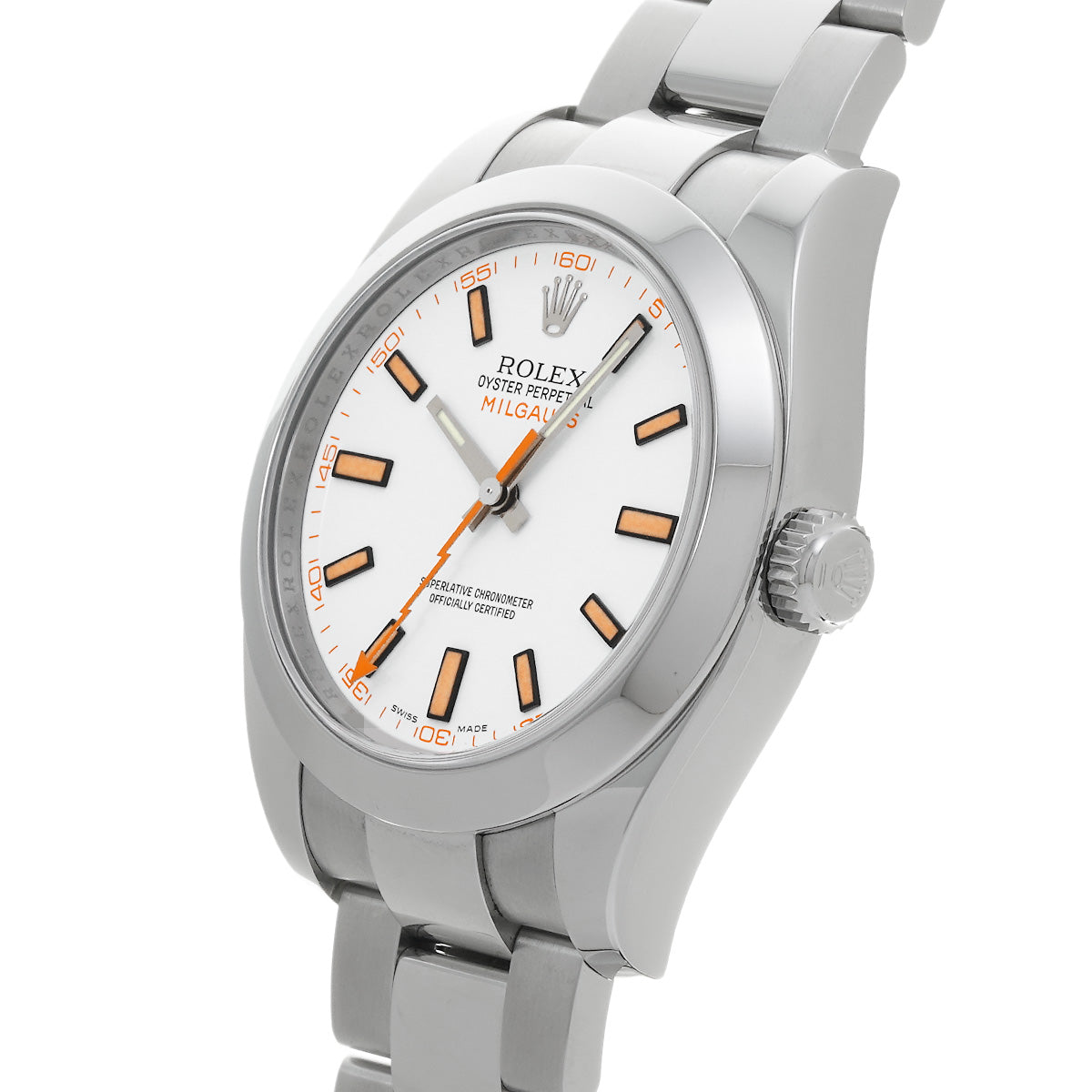 Milgauss 116400 V (manufactured around 2009) White ROLEX Men's [Pre-Owned].