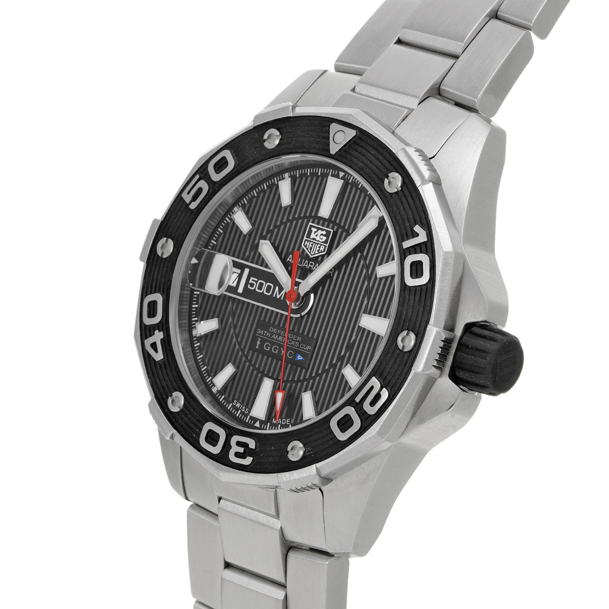 Aquaracer Calibre 5 America's Cup WAJ2119.BA0870 Black TAG HEUER Men's [Pre-Owned]