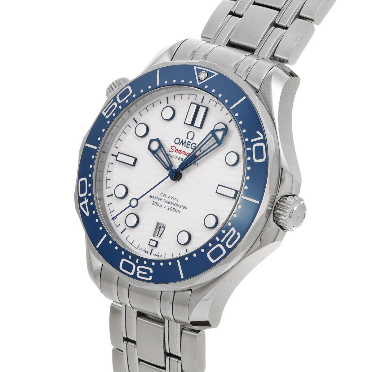 Seamaster Diver 300 Co-Axial Master Chronometer 2020 Tokyo Olympics 522.30.42.20.04.001 White OMEGA Mens [Pre-Owned].