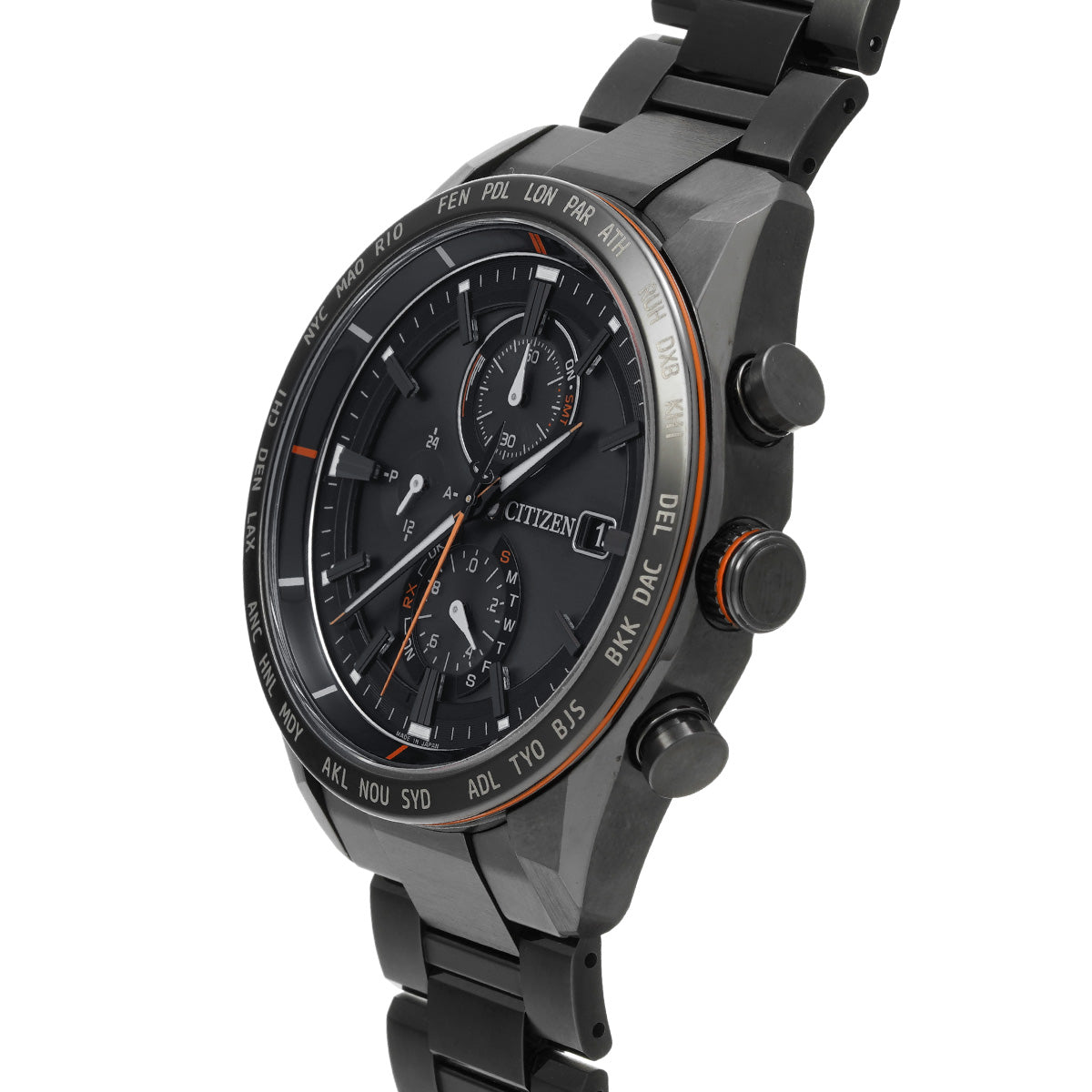 ATESSA Eco-Drive Black Titanium H800-T025871 Black CITIZEN Men's [Pre-Owned].