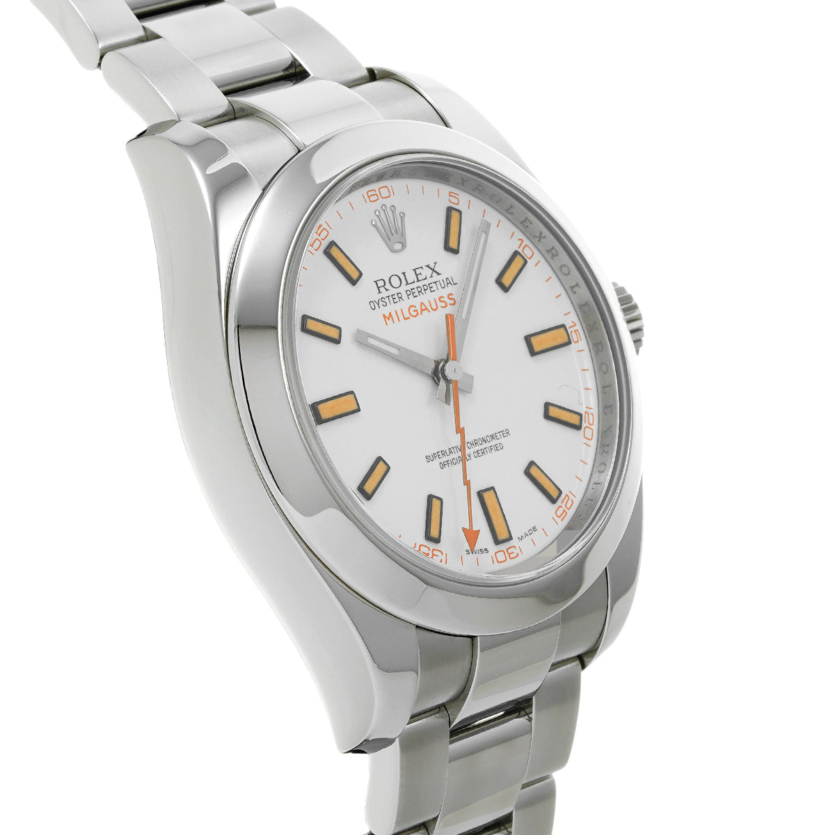 Milgauss 116400 M (made around 2008) White ROLEX Men's [Pre-Owned].