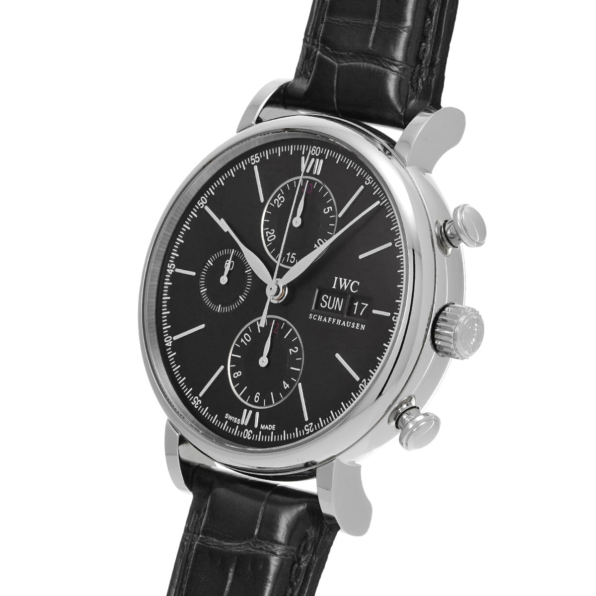 Portofino Chronograph IW391008 Black IWC Men's [Pre-Owned]