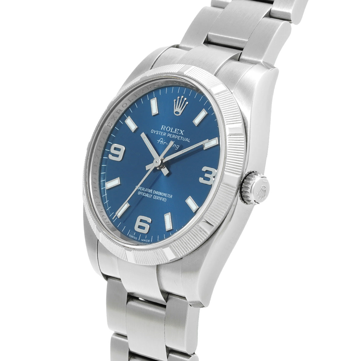 Air-King 114210 Z (manufactured circa 2006) Blue ROLEX Men's [Pre-Owned].