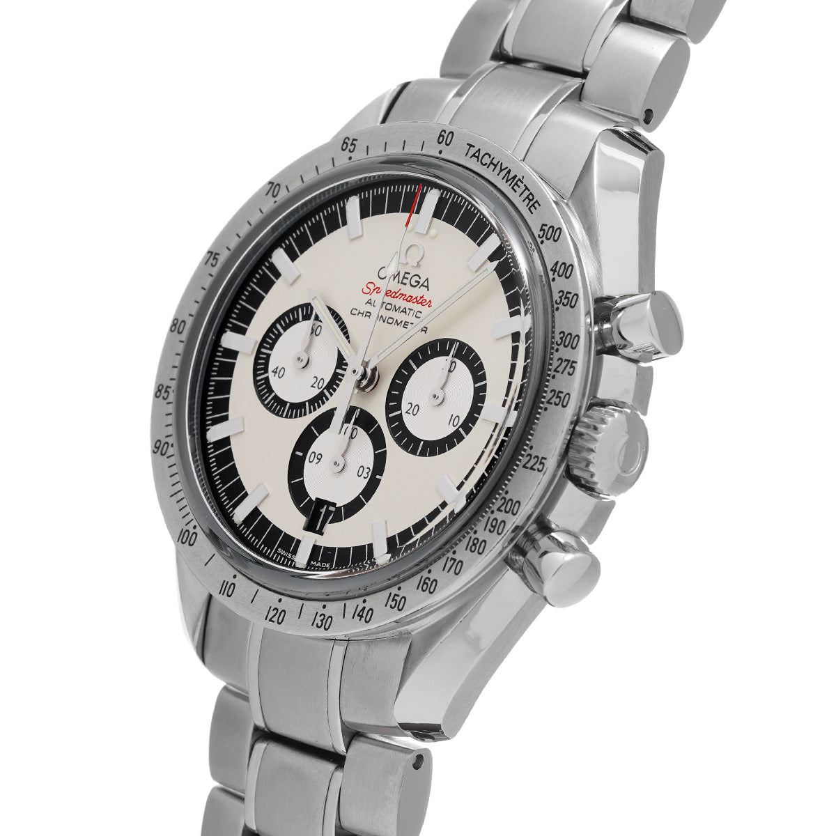 Speedmaster Legend Michael Schumacher 2005 3506.31 White/Black OMEGA Men's [Pre-Owned]