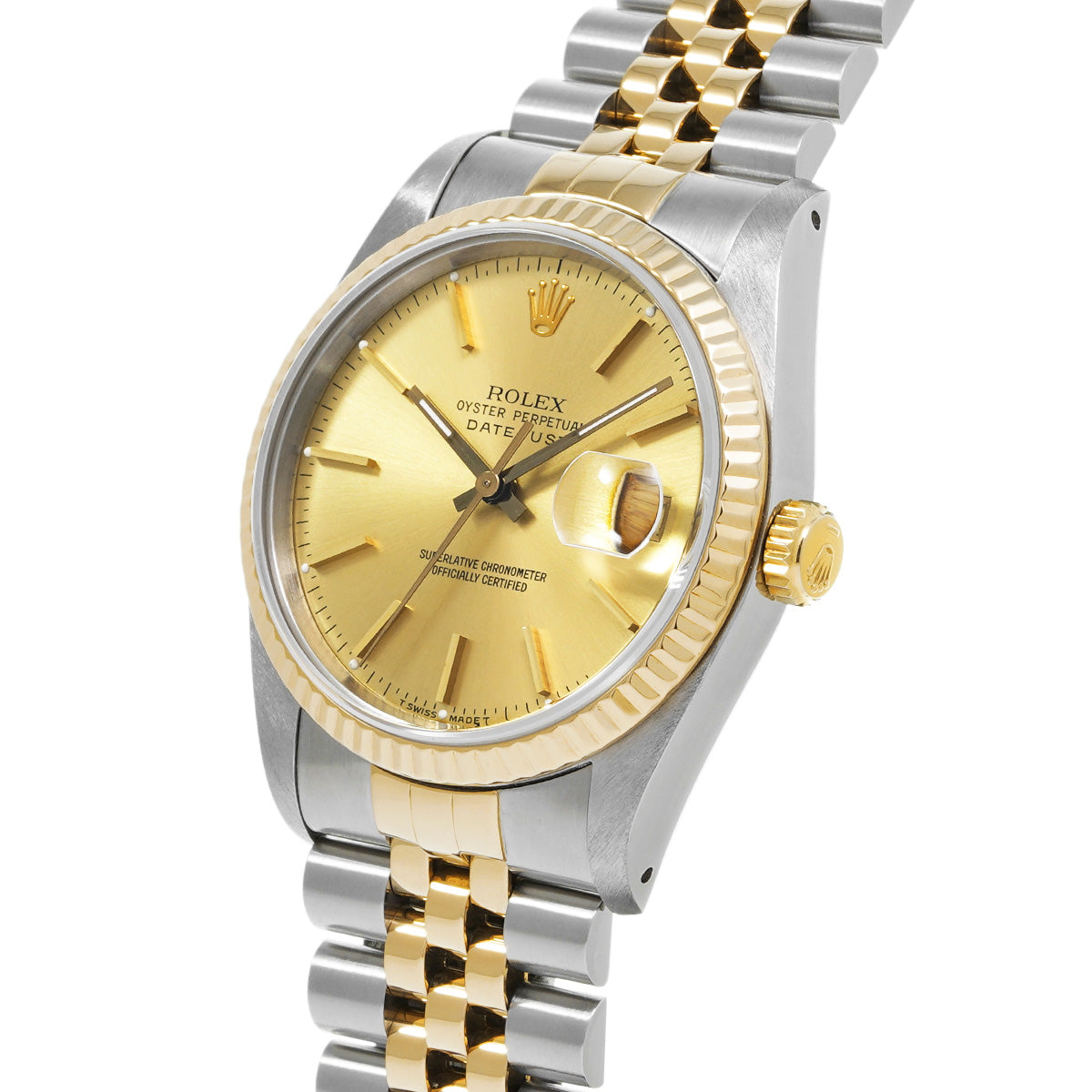 Datejust 16233 E (manufactured circa 1990) Champagne ROLEX Men's [Pre-Owned].