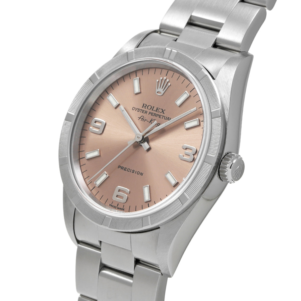 Air-King 14010 K (manufactured circa 2002) Pink ROLEX Men's [Pre-Owned].