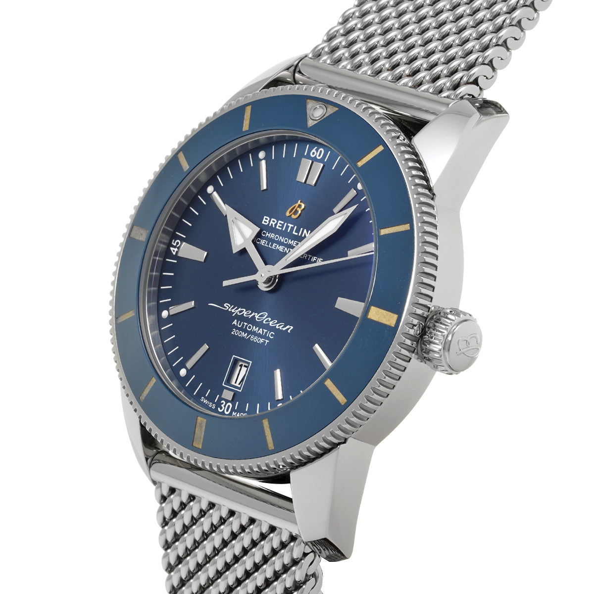 Super Ocean Heritage B20 Automatic 46 AB2020161C1A1 Blue BREITLING Men's [Pre-Owned].
