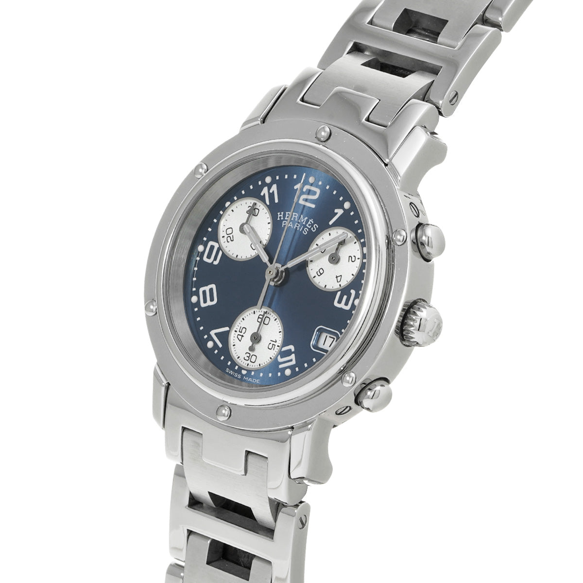 Clipper Chronograph CL1.310 Blue HERMES Ladies [Pre-Owned].