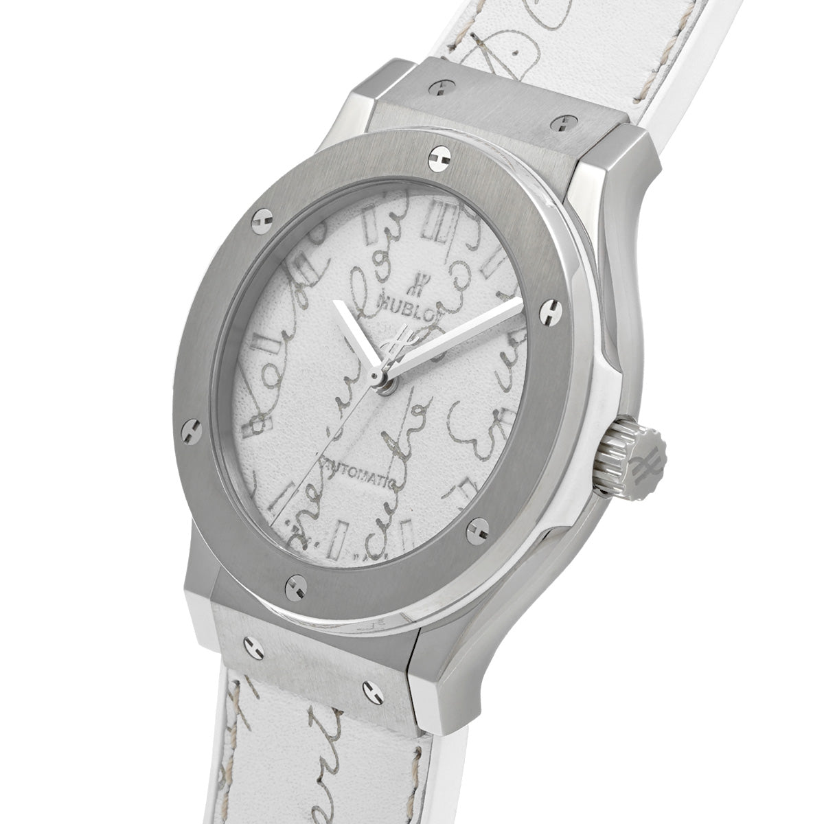 Classic Fusion Berluti Scritto Flat Bianco 511.NE.050W.VR.JBER19 White HUBLOT Men's [Pre-owned].
