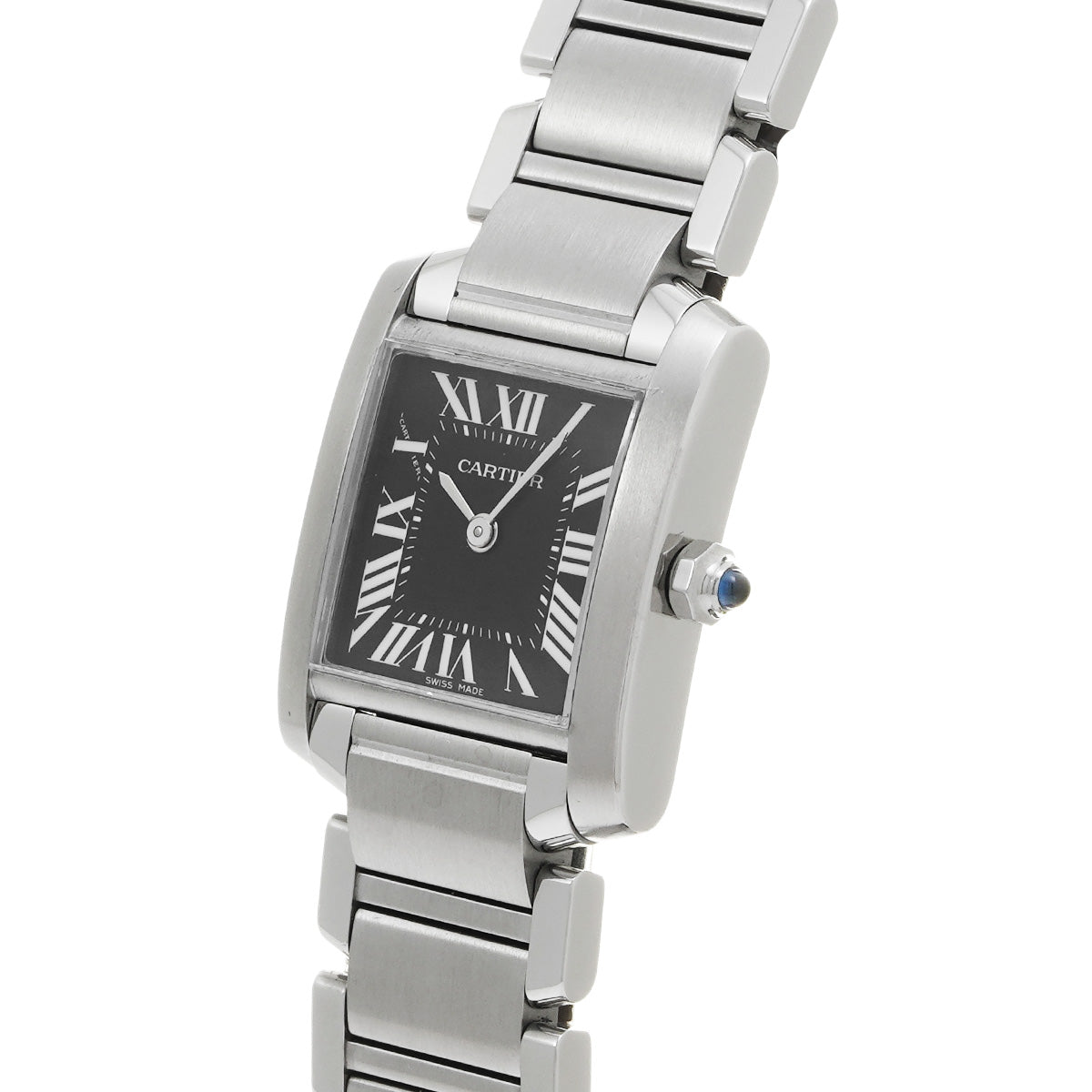 Tank Francaise SM W51026Q3 Black CARTIER Ladies [Pre-owned]