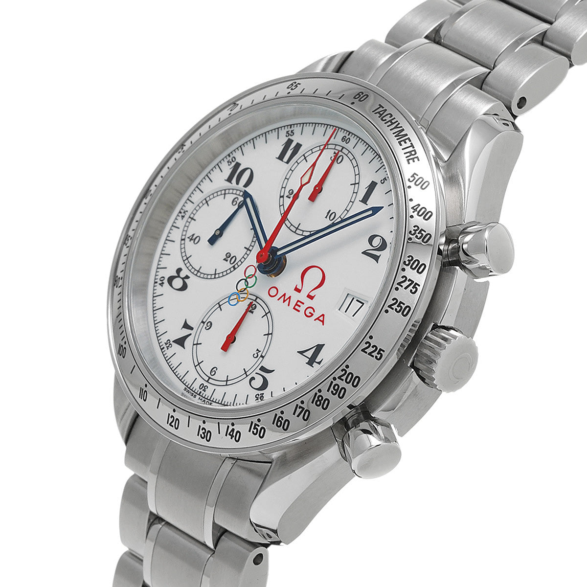 Speedmaster Date Olympic Collection 3516.20 White OMEGA Men's [Pre-Owned].