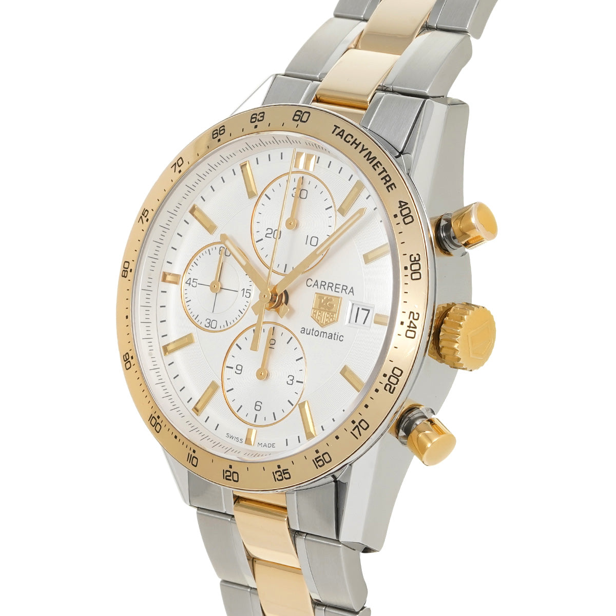 CV2050.BD0789 CARRERA Calibre 16 Chronograph White TAG HEUER Men's [Pre-Owned].
