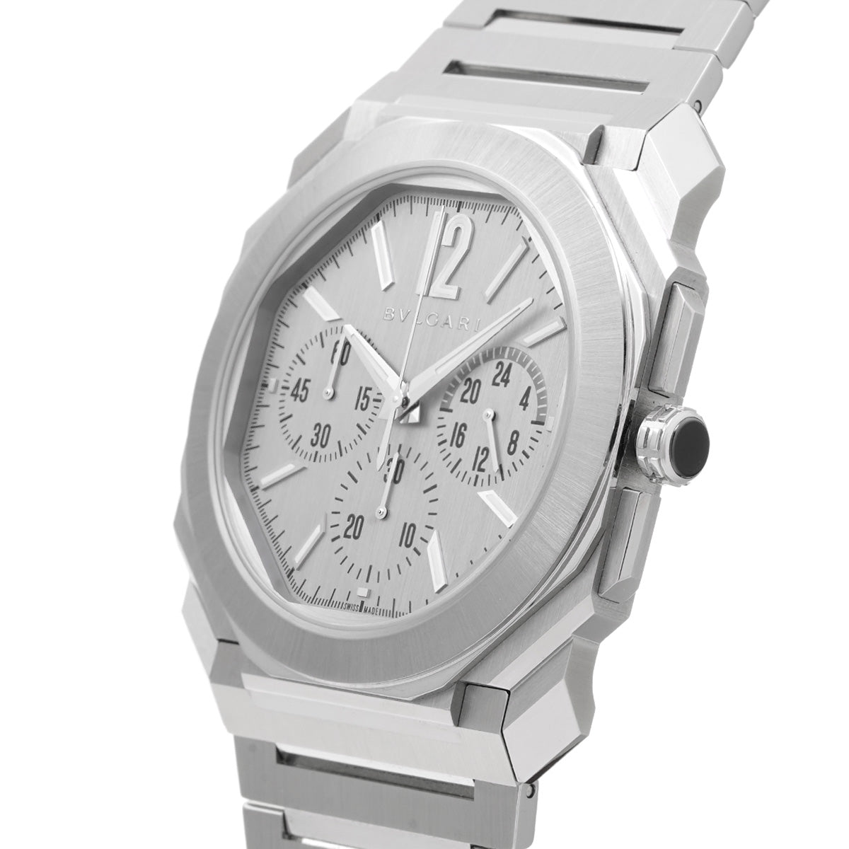 Octo Finissimo Chronograph BGO43SXT Silver BVLGARI Men's [Pre-Owned].