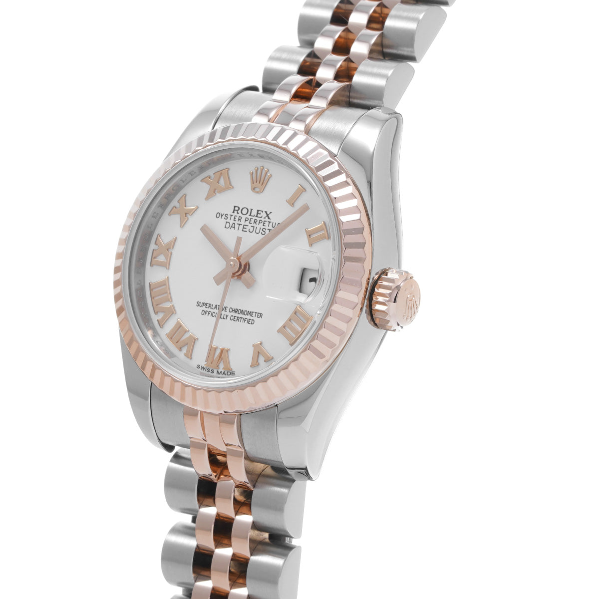 DATE JUST 179171 Random Serial White ROLEX Ladies [Pre-Owned].