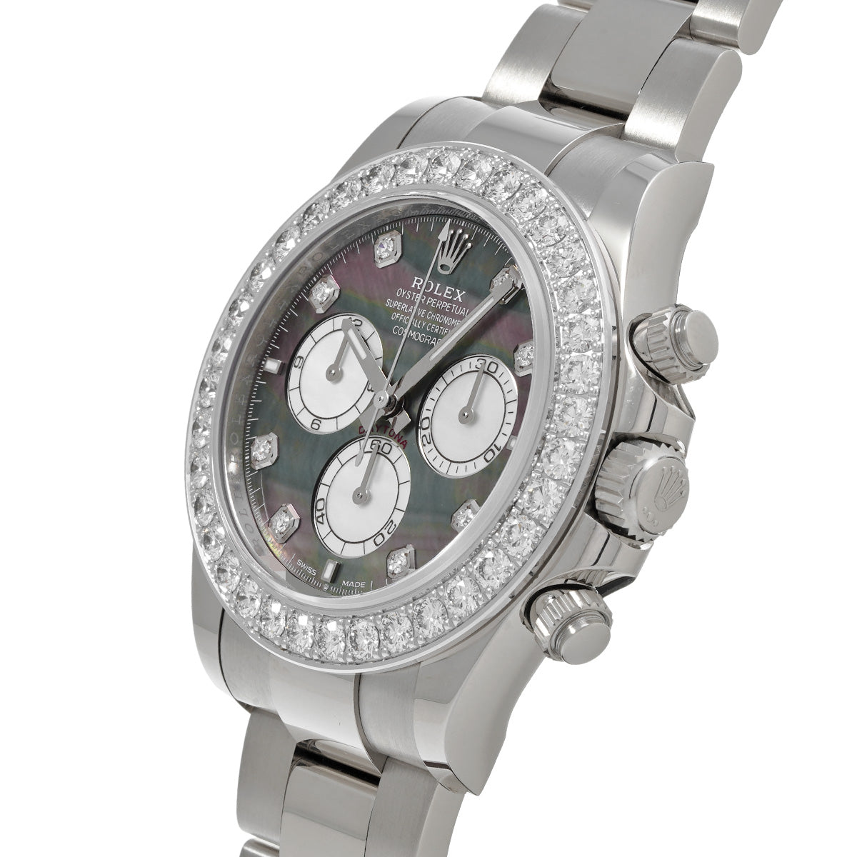 126579RBR Cosmograph Daytona Random Serial Black MOP/Diamond ROLEX Men's [Pre-Owned].