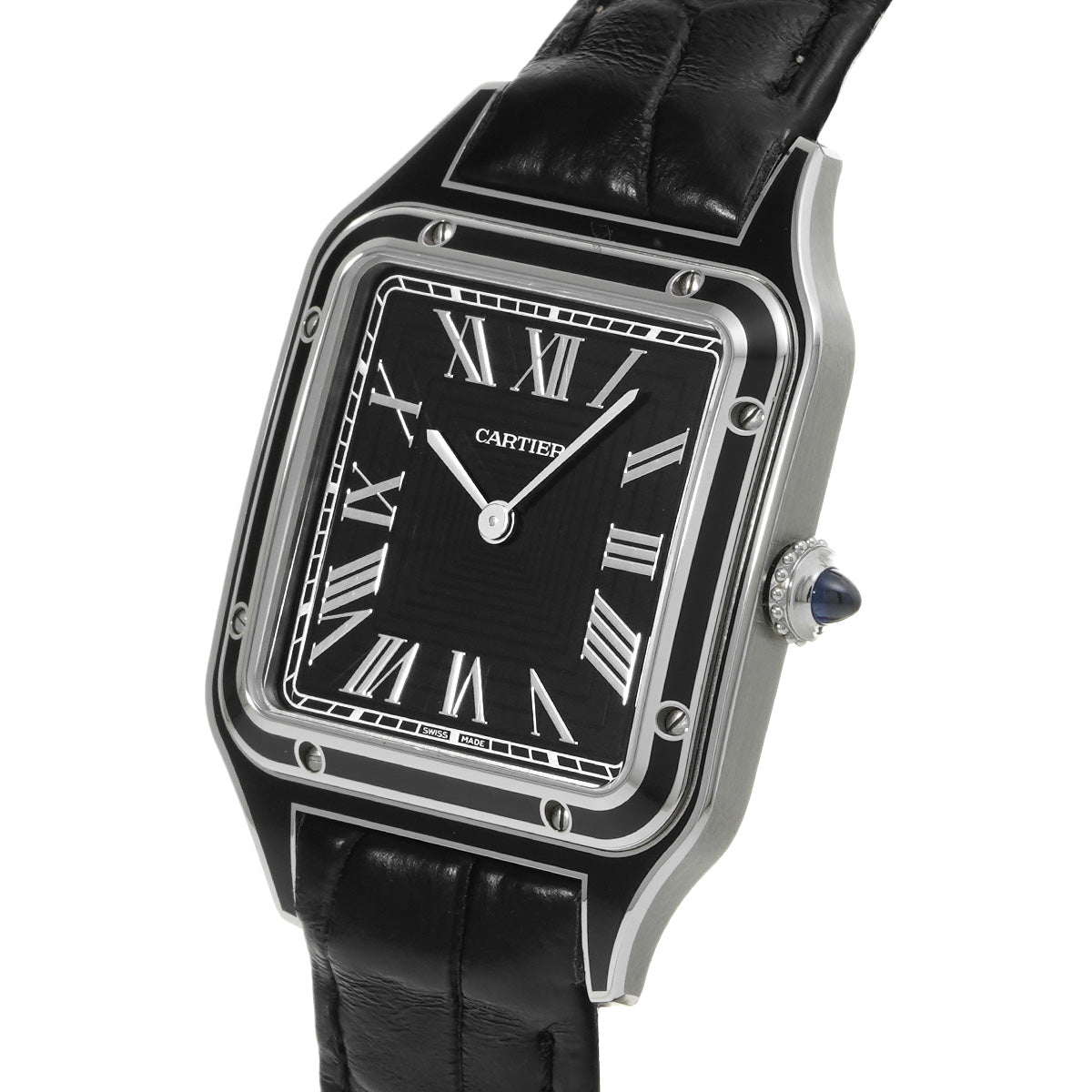 Santos Dumont LM WSSA0046 Black CARTIER Men's [Pre-owned]