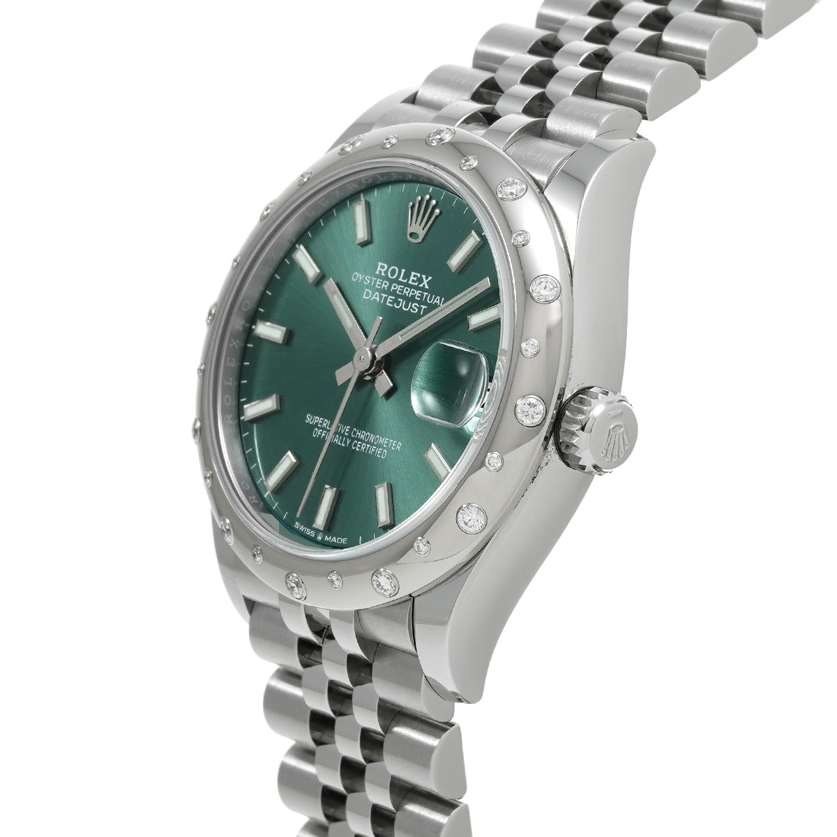 DATE JUST 31 278344RBR Random Serial Mint Green ROLEX Unisex [Pre-Owned].