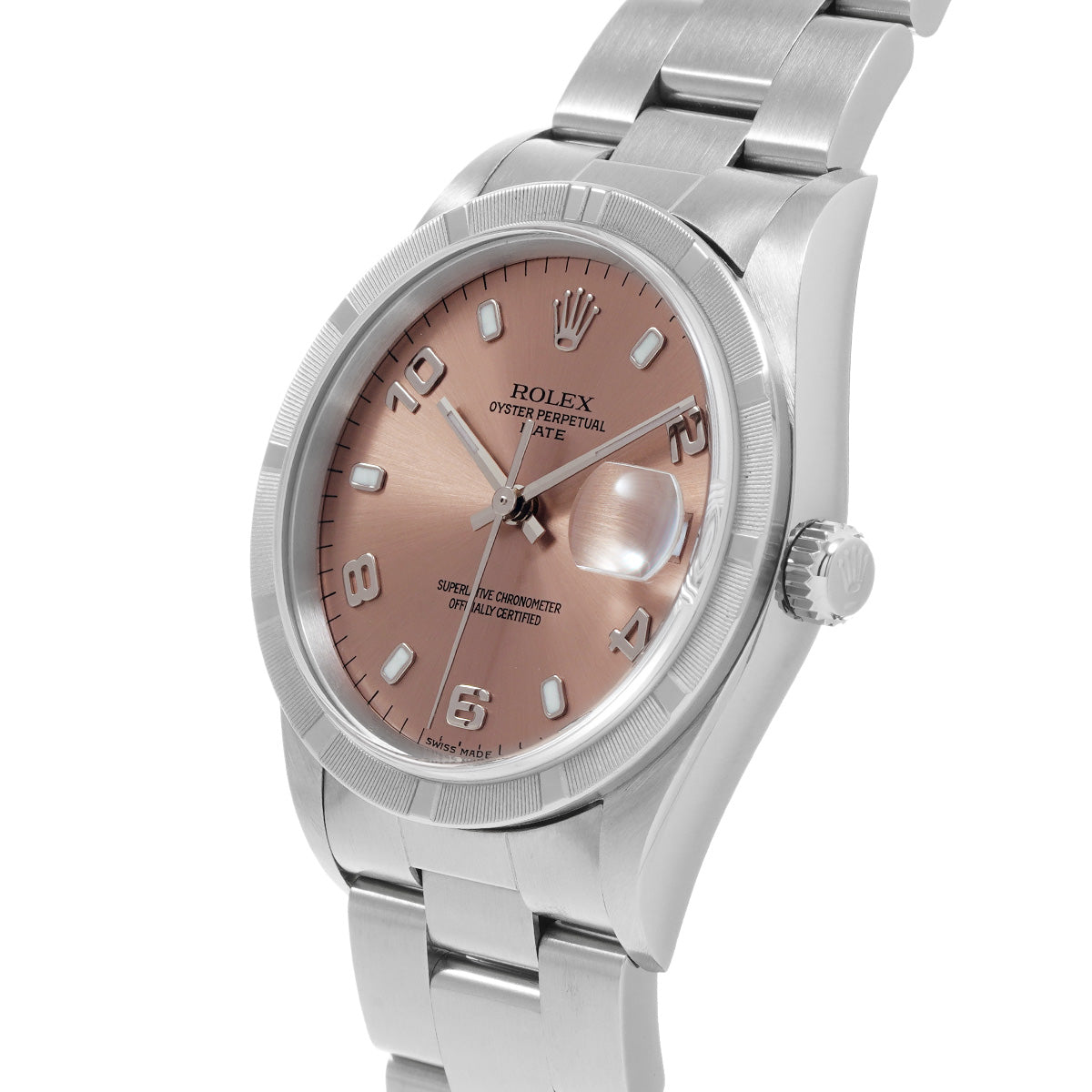 Oyster Perpetual Date 15210 P (manufactured circa 2000) Pink ROLEX Men's [Pre-Owned].