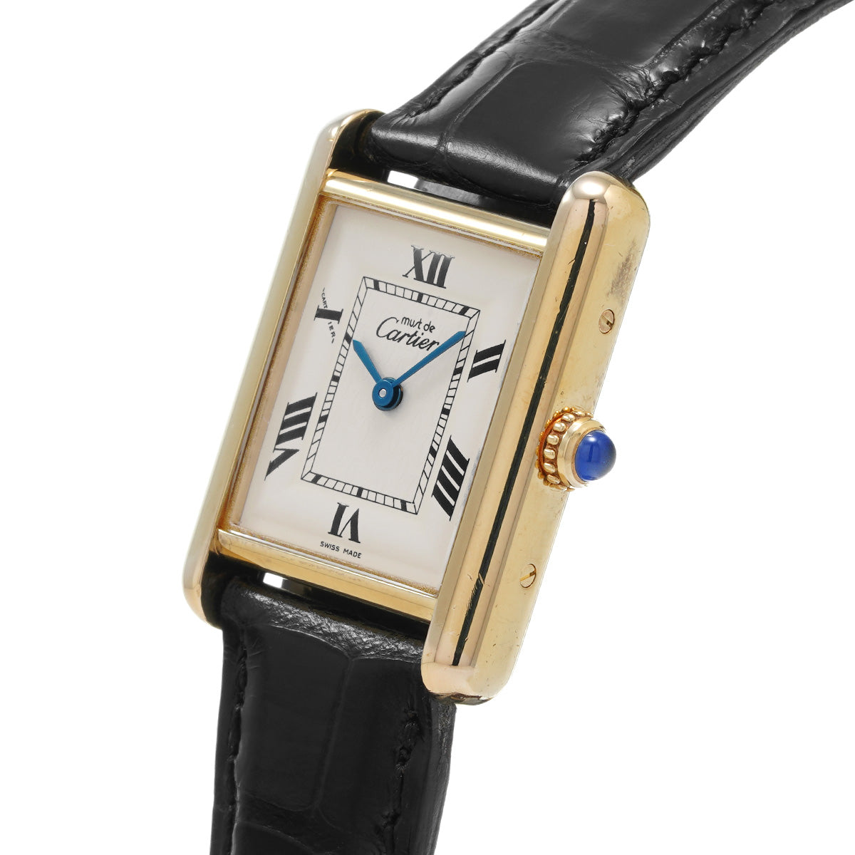 Must Tank LM W1013754 Ivory CARTIER Unisex [Pre-Owned].