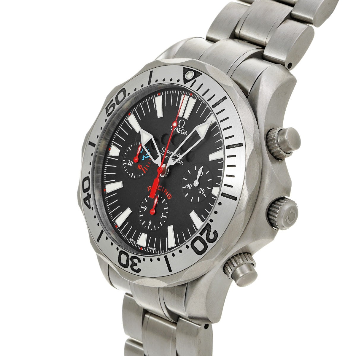 Seamaster Racing Chronograph 2269.52 Black OMEGA Ladies [Pre-owned]