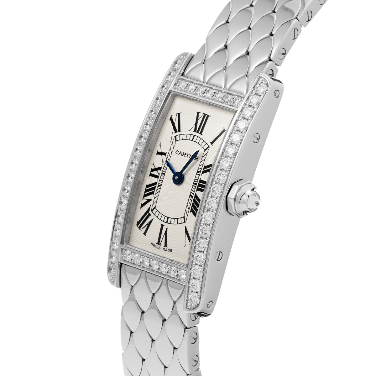 Tank American SM WB710009 Silver CARTIER Ladies [Pre-Owned].