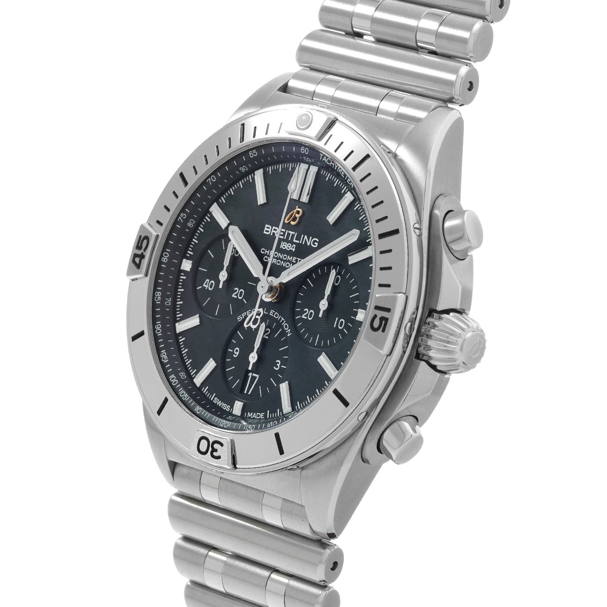 Chronomat B01 42 Japan Edition AB0134101B3A1 Black MOP/Black BREITLING Men's [Pre-Owned].
