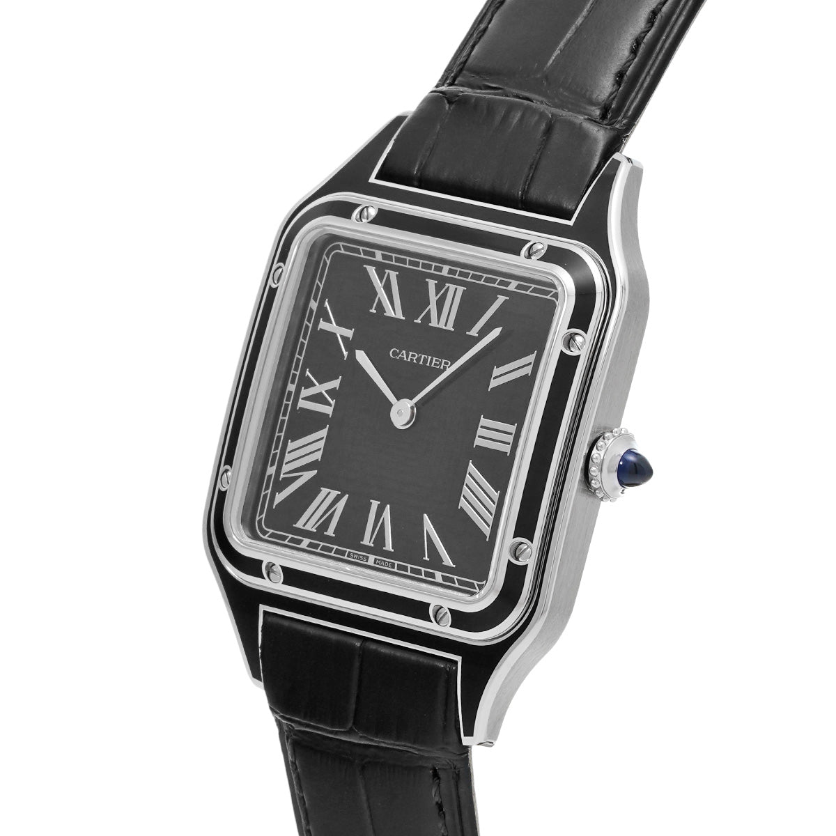 Santos Dumont LM WSSA0046 Black CARTIER Men's [Pre-owned]