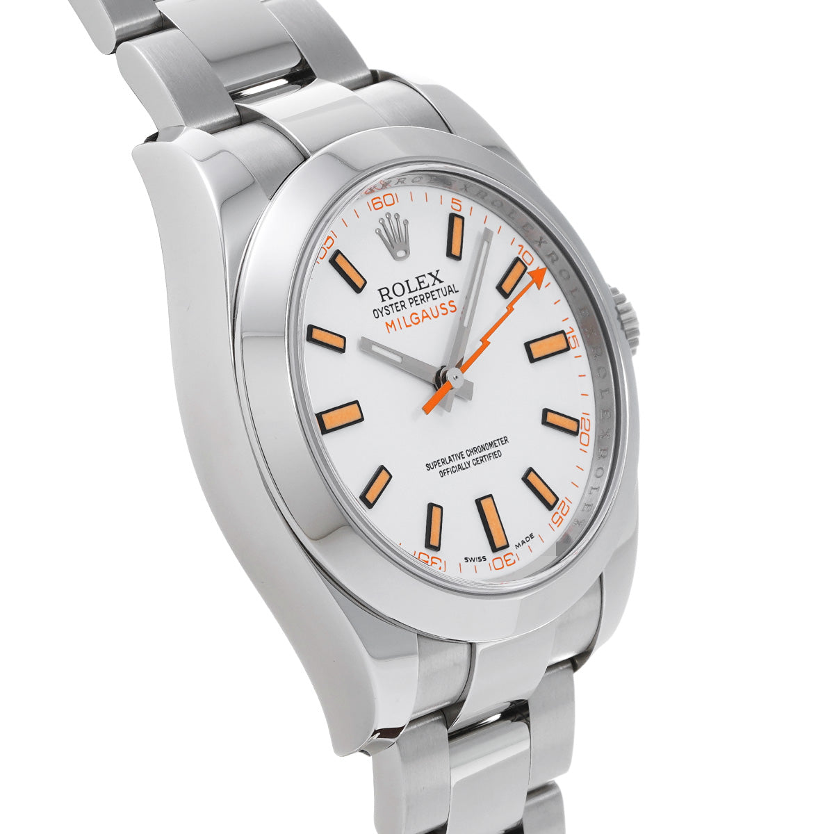 Milgauss 116400 V (manufactured around 2008) White ROLEX Men's [Pre-Owned].