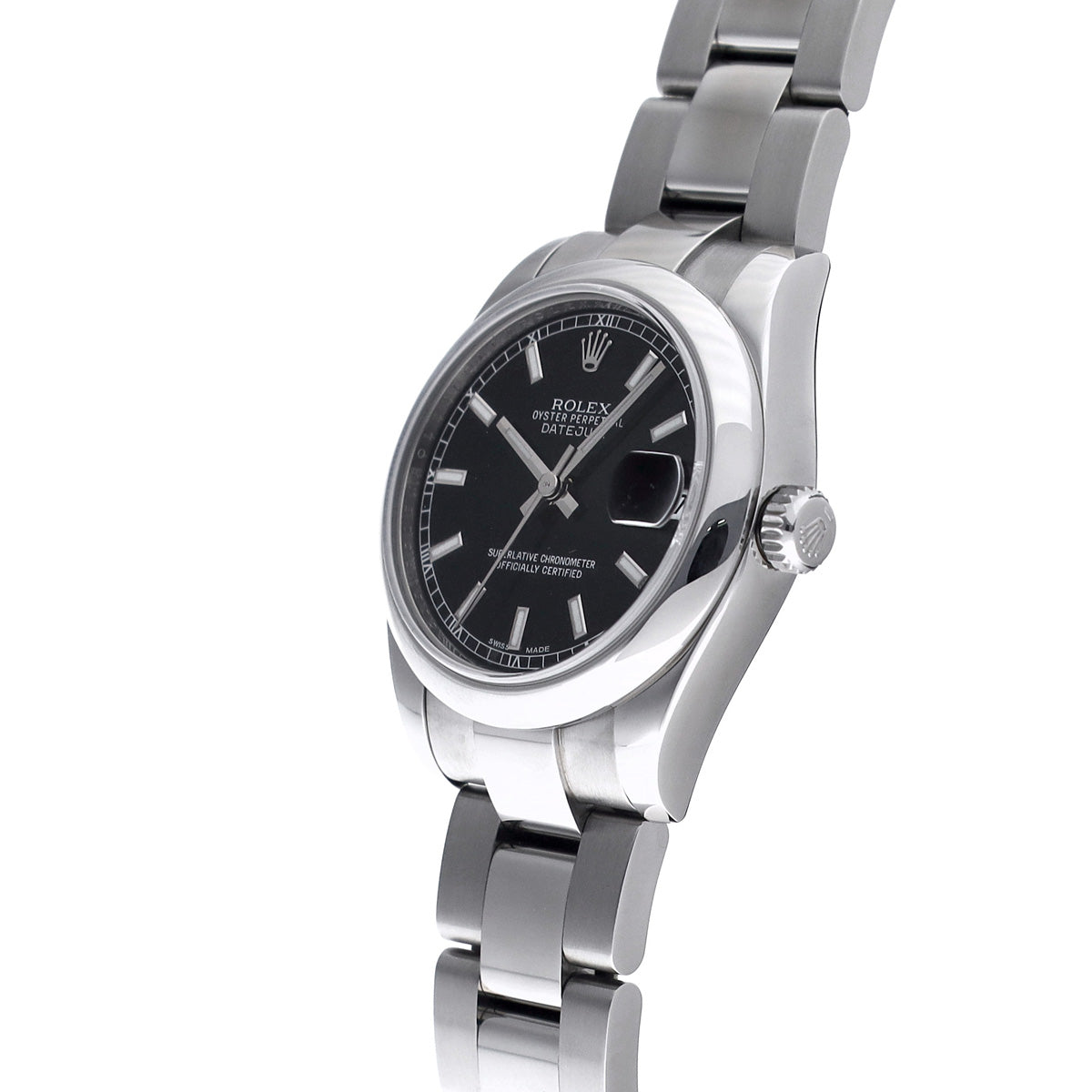 DATE JUST 178240 Random Serial Black ROLEX Unisex [Pre-owned].