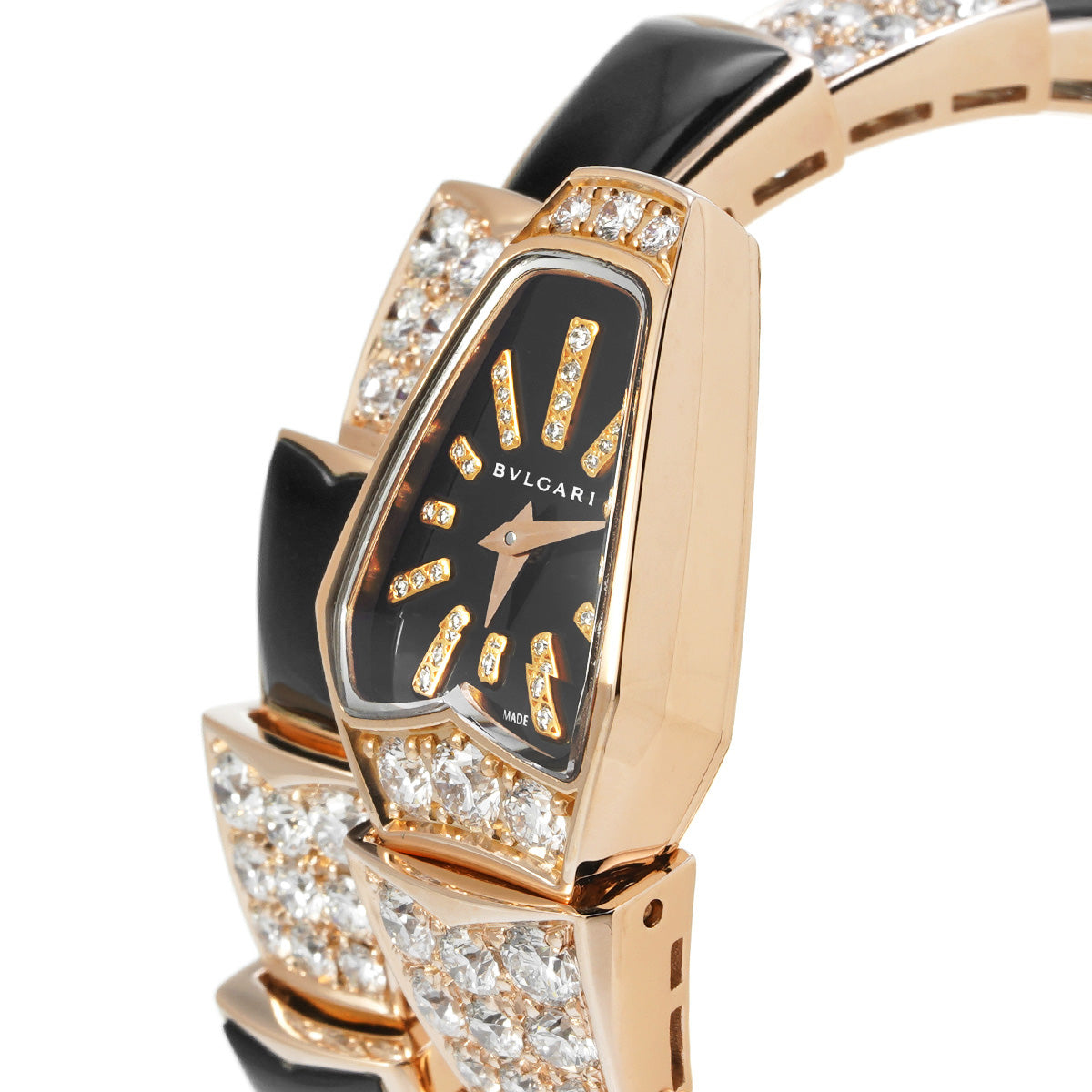 Serpenti Diamond Onyx SPP26BGD1GD10.1T Black BVLGARI Ladies