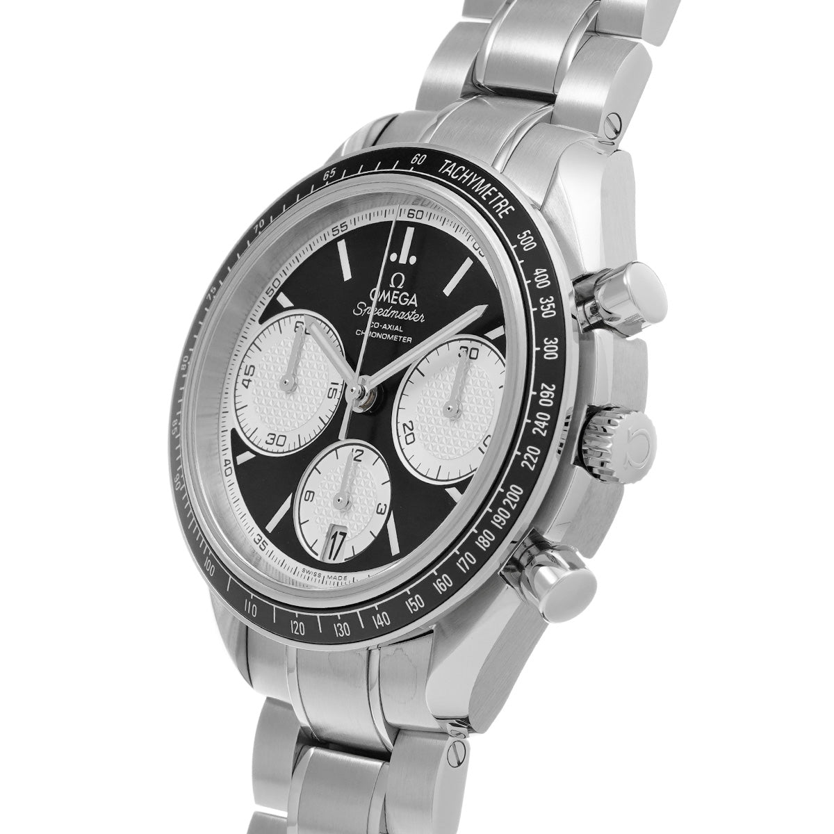 Speedmaster Racing Co-Axial 326.30.40.50.01.002 Black/Silver OMEGA Men's [Pre-Owned].
