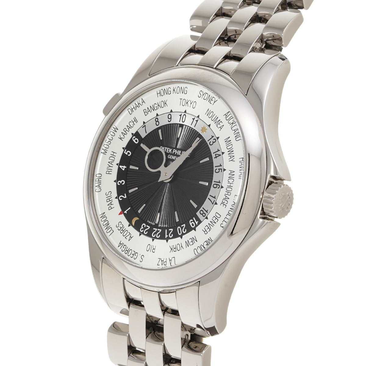 World Time 5130/1G-011 Silver PATEK PHILIPPE Men's [Pre-Owned].
