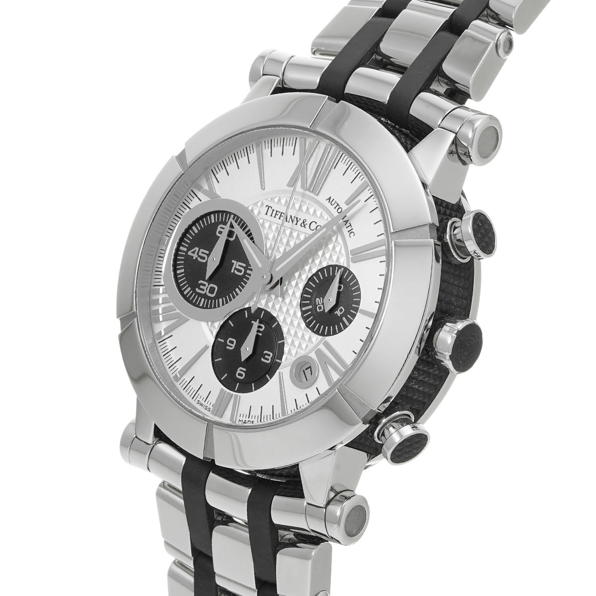 Atlas Gent Chronograph Z1000.82.12A21A00A Silver/Black TIFFANY &amp; Co. men's [pre-owned]