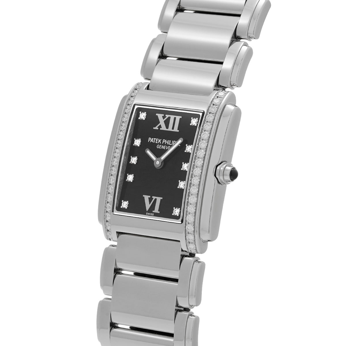 Twenty-4 4910/10A-001 Black/Diamond PATEK PHILIPPE Ladies [Pre-Owned].