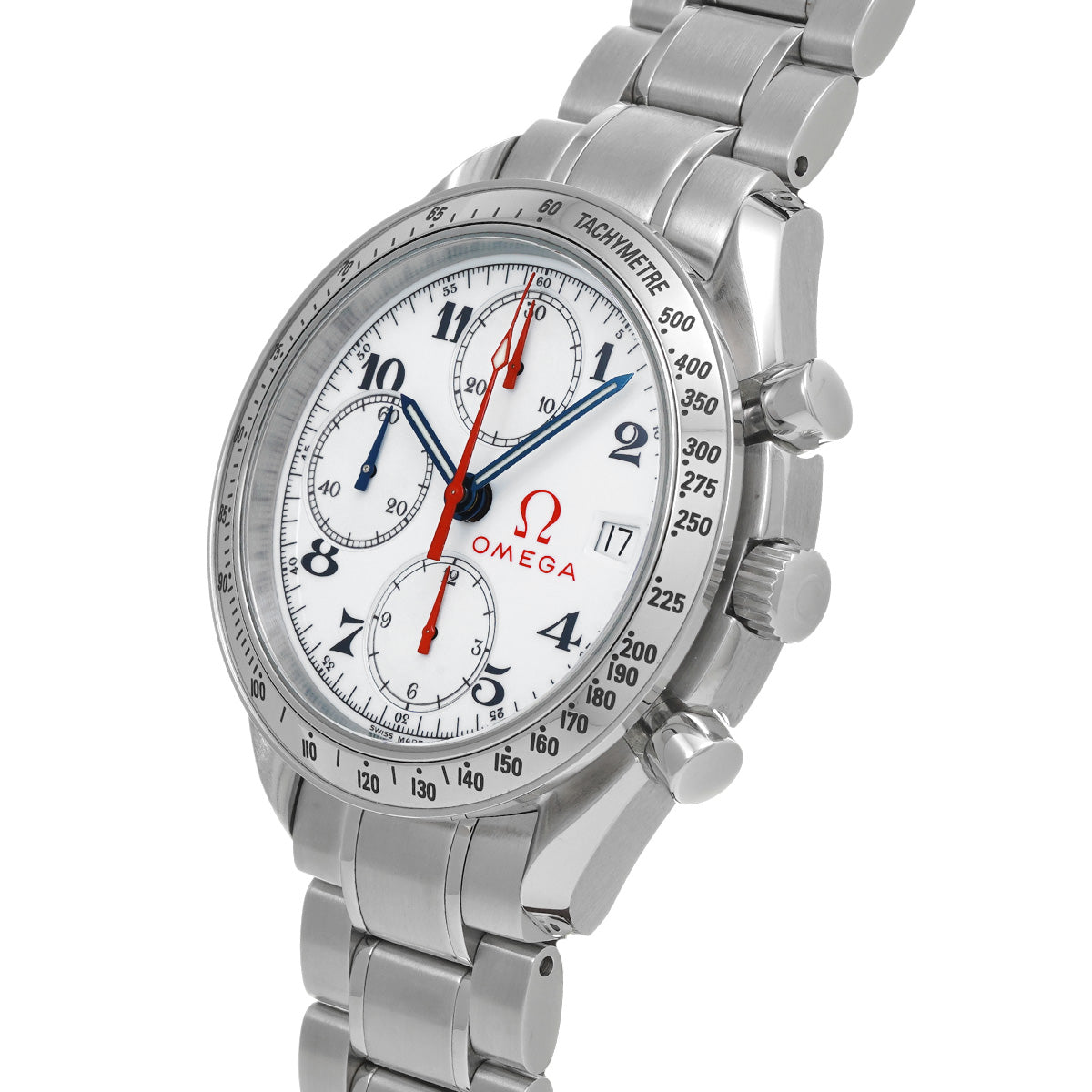 Speedmaster Date Olympic Collection 3513.20 White OMEGA Men's [Pre-Owned].