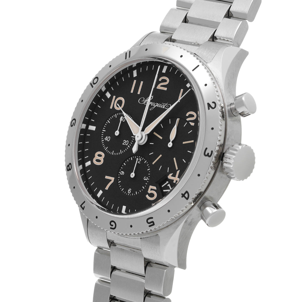 2067ST/92/SW0 Type XX Chronograph 2067 Black Breguet Men's [Pre-Owned].